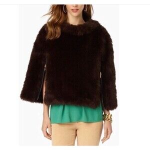 Juicy Couture Women's Jacket Anna Faux Fur Cape Size Small NWT $398